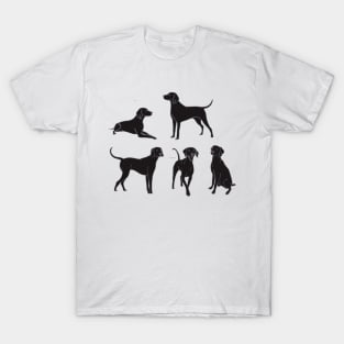 German dog silhoutte art design #5 T-Shirt